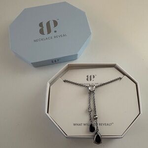 Bomb Party All Eyes On Shine Necklace NK25214 Black Onyx CZ Hematite Plating